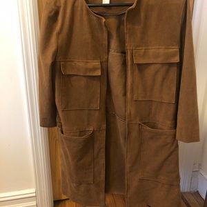 Brown suede jacket